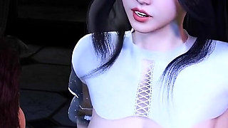 Bunny Bigboob Virus Spreads in 3D - 3D Animation