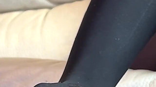 Asian Pantyhose Foot Domination