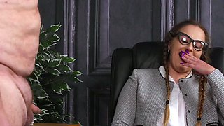 SPH office ladyboss degrades tiny dick