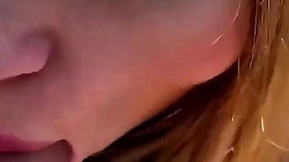 Huge Dick for My Sister-in-law. Schoolgirl Gives a Blowjob While Parents Are Away
