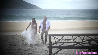 Public Beach Fuck -- Vow Renewals and Cum on My Face