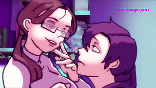 Busty MILF Mona Love Gamer Nerds Big Cock - Cartoon Porn ( ENG DUBBED )