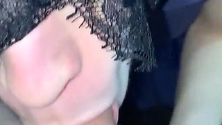 Blowjob part#2 she swallows her boyfriend's hot cum after work
