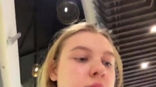 Extreme fucking in public with blond