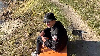Lustful couple can't wait for the spring to come to fuck in the woods