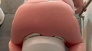 Horny Girl in the Bathroom Teasing You with Her Big Ass