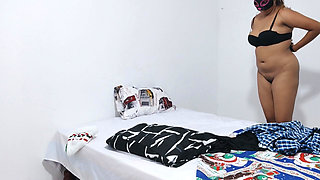 Homemade Masturbation of a Fat Brunette Student