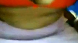 Big-Ass Indian Aunty in Blue Saree