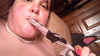 Panties deep in my pussy