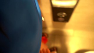 Bar Encounter: Wild Public Thrill with Cute Italian Teen