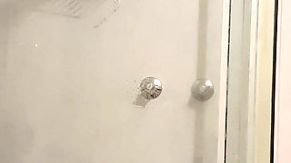 Tried to Do a Sexy Shower Video with My New Dildo