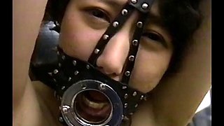 Asian ballgag bondage