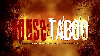 Bound babe gets her mouth fucked