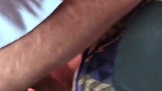 German Redhead MILF Blowjob on the Bus - Part 1