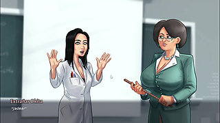 I catch my stepmom masturbating - Summertime Saga