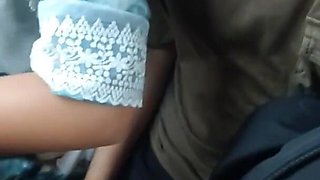 She Lovess to Give Me Handjob on Bus