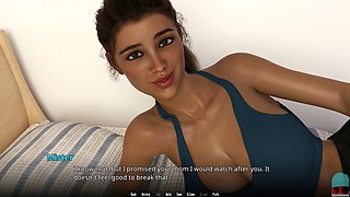 Interactive cartoon visual novel from a unique perspective