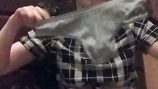 Amateur blondie solo anal masturbation