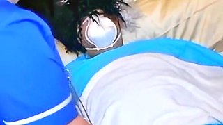 Busty Mature Nurses Get Together After Servicing a Patient