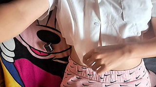 COLOMBIAN TOUCHES AND MASTURBATES IN FRONT OF HER STEPFATHER