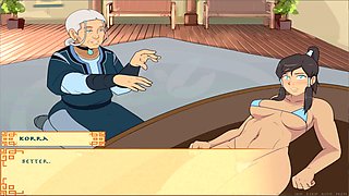 Hentai anime training scenes with cartoon characters