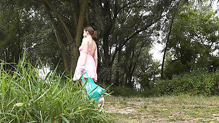 Solo Camping Without Panties