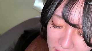 [Face Revealed] [Gonzo] [Creampie] A Young Gal Wife Runs