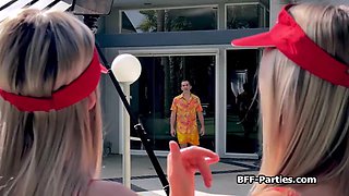 CPR training turns to fourway blowjobs fun