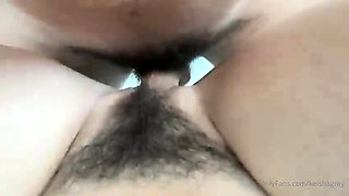 Horny milf with a lovely ass gets her hairy slit fucked deep