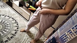 Mister Zucchini and Mister Carrot in Juicy Pussy of MILF Secretary...