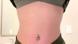 Stacked brunette goes solo toys and masturbation