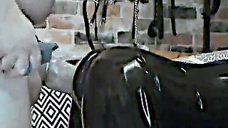 Monster Strap-on Dildo Pleasures Fuckpig Wife