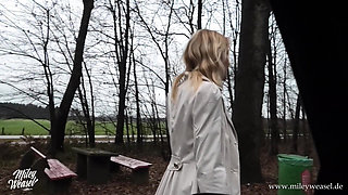 Hot German Blonde Gets Fucked in Public