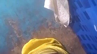 Pressing Big Boobs Until She Gets Out