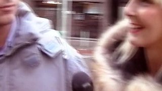 Perfect Blonde Lady From Germany Got to Suck Big Cock