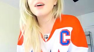 Sexy blonde emo teen solo cam session
