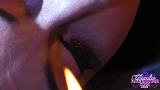 Claudia Valentine Muff Dives with Chase Evans Clip#1