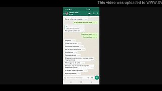 Married Cheating Wife Ana Duro 24 Caught on WhatsApp Chat with Vergosodotado's Huge Cock - Part 1