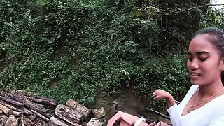 Elephant riding in Thailand with teens