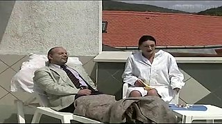 Humiliating threesome pissing orgasm