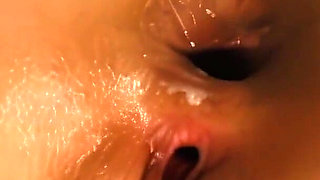 Hot Blonde with Huge Melon Tits Gets Double Penetrated and Covered in Cum