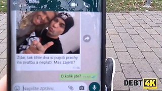 Debt4k. brazen guy nails another mans bride as the only way to delay debt