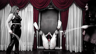 Bound for Bastinado: Merciless Caning his bare feet