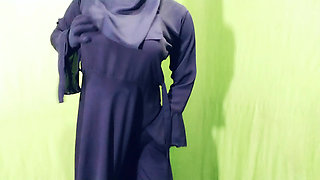 Indian beautiful hijabi muslim couple thirsty for fuck