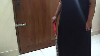 Saudi BBW Big Ass Hijab Maid Fucked by Boss When She Cleaning Room - Anal Fuck & Cum