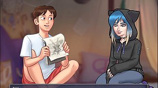 Animated desi girl in an anime setting celebrating Chinese New Year