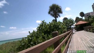 POVLife Big ass smalltits brunette Nikki Stone POV sex