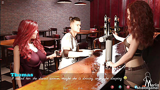 Sexy milf housewife cheats on her husband in the bar