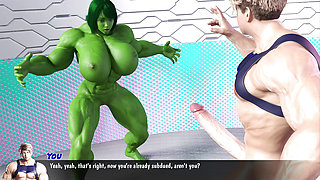 She Hulk Tastes a Huge Cum Filled Cock Cockham Superheroes