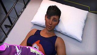 Lingerie, 3d sex, 3 way